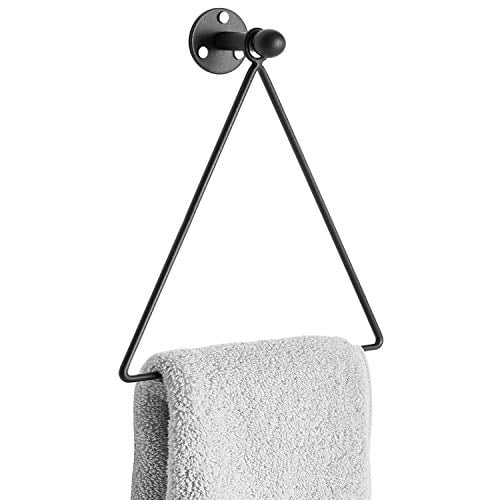Modern Wall Mounted Triangle Metal Bathroom Kitchen Hand Towel Bar Rack Black Modern Wall Mounted Triangle Metal Bathroom Kitchen Hand Towel Bar Rack Black